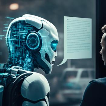 Robot Conversing with Human
