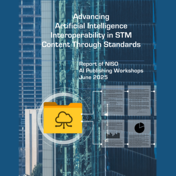 Advancing Artificial Intelligence Interoperability in STM Content Through Standards report cover